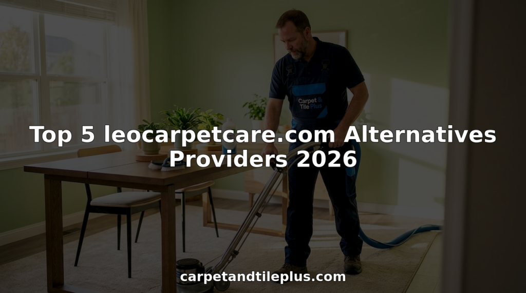 Carpet technician cleaning carpet in living room