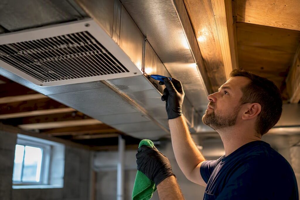 Residential ductwork and return air grille