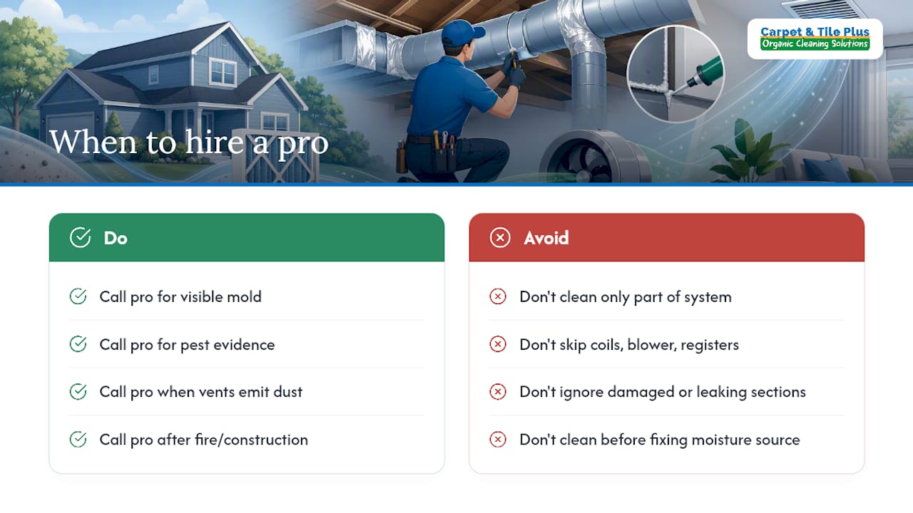 When Should You Actually Hire a Professional Duct Cleaner? — overview diagram