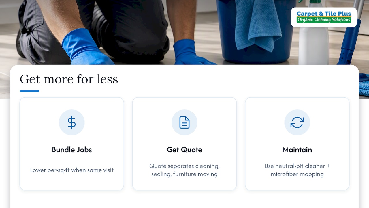 Getting more for less: tips from the field — overview diagram